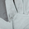 Комбинированные перчатки из кожи и хлопка