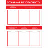 Стенд "Пожарная безопасность СТ020 (Пластик 1000 x 750 х 3)"