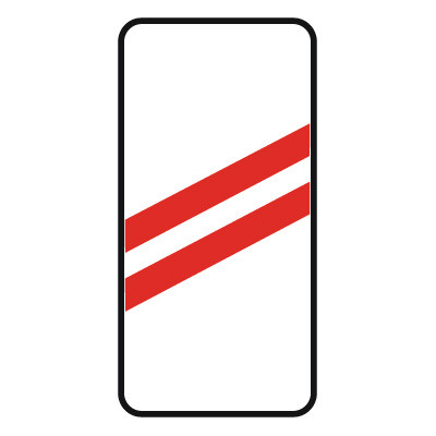 Дорожный знак 1.4.2 Приближение к железнодорожному переезду (350 x 700) Тип А