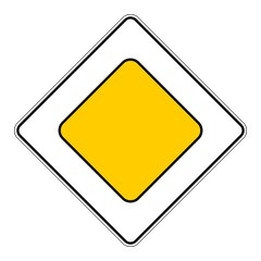 Дорожный знак 2.1 Главная дорога