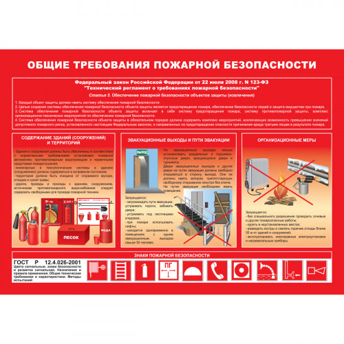 Плакат "Умей действовать при пожаре" (Пленка, к-т из 10 л.)