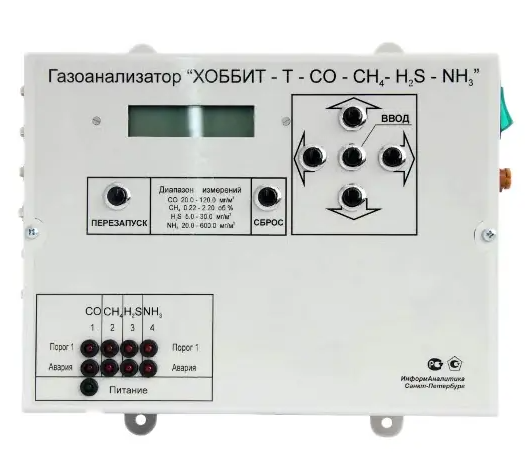 Газоанализатор «Хоббит-Т» с настенным креплением