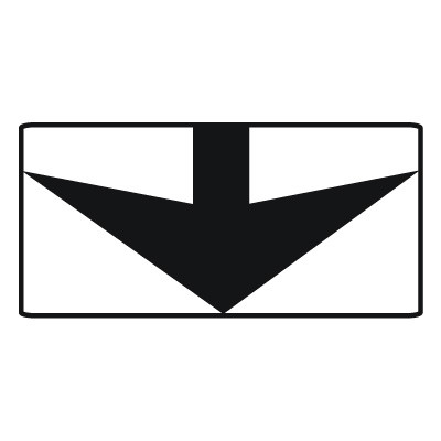 Дорожный знак 8.14 Полоса движения (350 x 700) Тип А